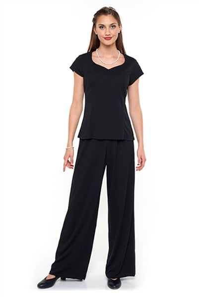 What kind of tops can we pair up with palazzo pants? - Quora